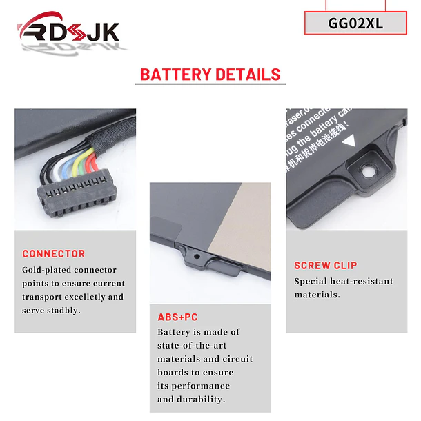 Batería de Repuesto GG02XL para HP Chromebook Fortis 14 G11 14 G10 G10EE G11EE Chromebook 5