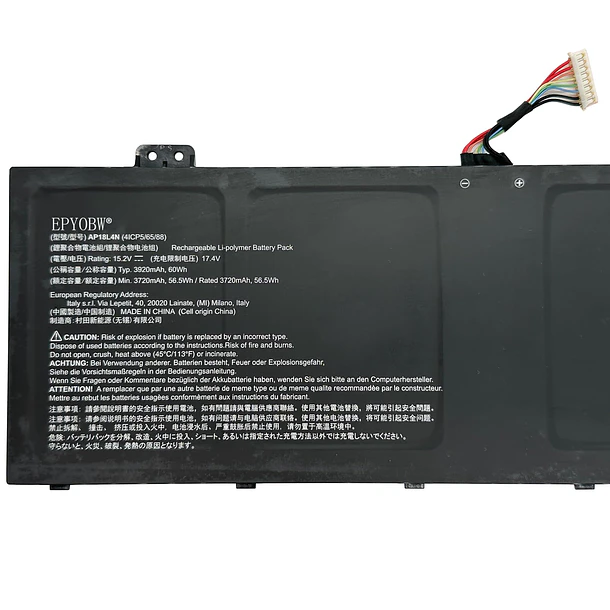 Batería de Repuesto AP18L4N para diversos equipos compatibles según modelo AP18L4N - EPYOBW 2