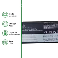 Batería de Repuesto L22C2PG2 para Lenovo V14 V15 G4 AMN IAN IRL IdeaPad Slim 3 - JIAZIJIA