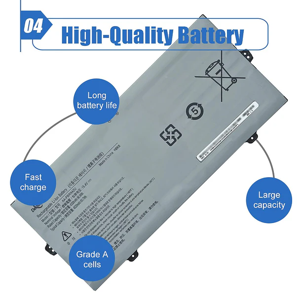 Batería de Repuesto AA-PBRN4ZU para Samsung Tablet Samsung 950QCJ 930QCJ 950XCJ 930XCJ AAPBRN4ZU NP930QCG 950QCG - Dentsing 5