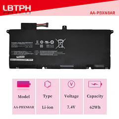 Batería de Repuesto AA-PBXN8AR para Samsung 9 900X4 900X46 NP900X NP900X4 NP900X4C NP900X4D NP900X4B NP900X46 - LBTECH