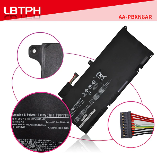 Batería de Repuesto AA-PBXN8AR para Samsung 9 900X4 900X46 NP900X NP900X4 NP900X4C NP900X4D NP900X4B NP900X46 - LBTECH 3