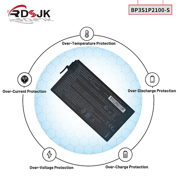 Batería de Repuesto HXFHF para Getac V110 V110C Series Rugged Notebook 3ICP6/51/61 11.1V 2100mAh 24Wh - RDSJ 6