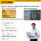 Batería de Repuesto J7HTX para diversos equipos compatibles según modelo J7HTX - EPYOBW 2