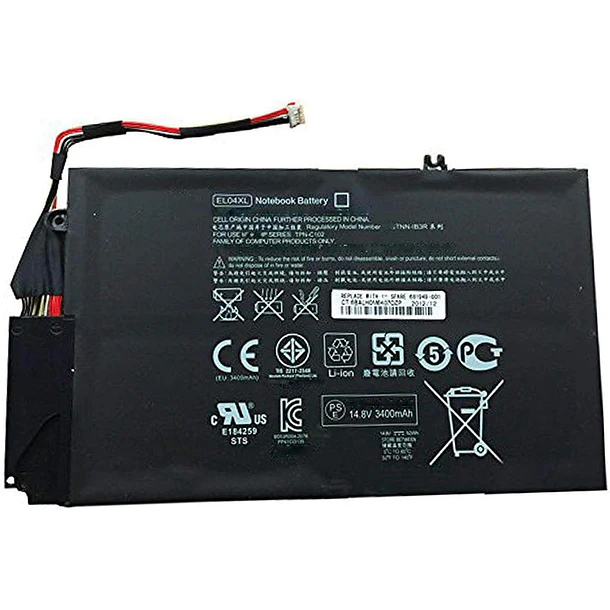 Batería de Repuesto BT04XL para HP Envy 4-1000 4-1100 4-1200 4-1000 4-1100 4-1200 4-1043CL Series(14.8V - HBFVG 2