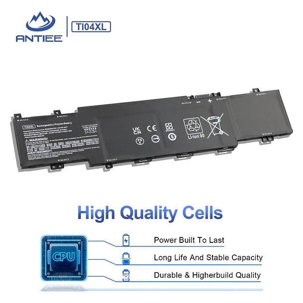 Batería de Repuesto TI04XL para HP Envy 17-CH Series 55.67Wh - ANTIEE 4