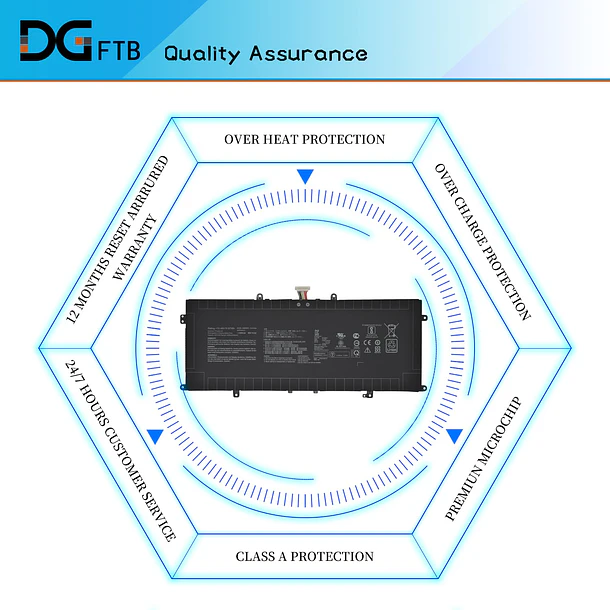 Batería de Repuesto 5XJ6R para ASUS ZenBook 14 UX425UA UM425IA UX425EA UX425JA 13 BX325JA UX325EA 6