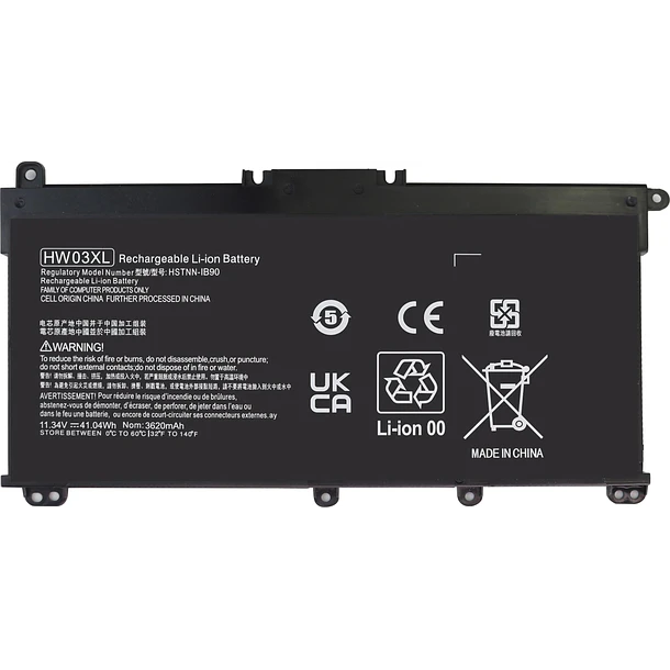 Batería de Repuesto HW03XL para diversos equipos compatibles según modelo HW03XL 1