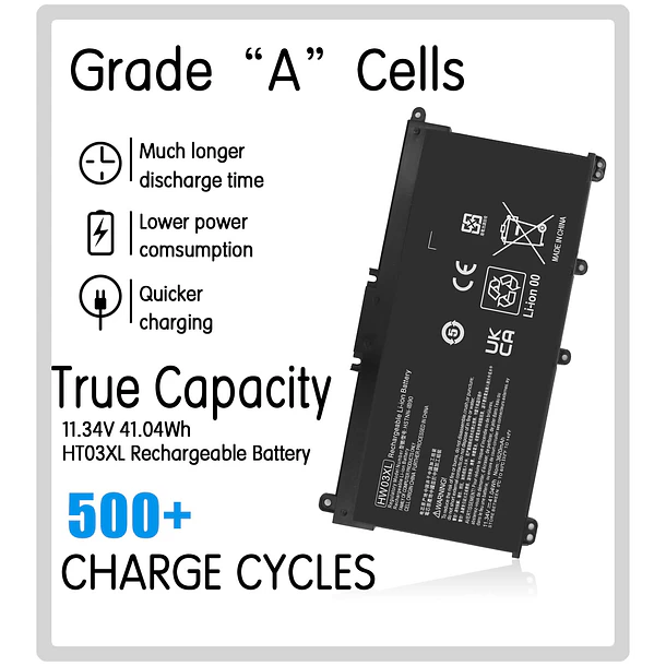 Batería de Repuesto HW03XL para diversos equipos compatibles según modelo HW03XL 2