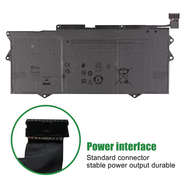 Batería de Repuesto YM15G para XPS 9315 Series Notebook 0G9FHC G9FHC Black 11.55V 51Wh 4191mAh - JIAZIJIA 3