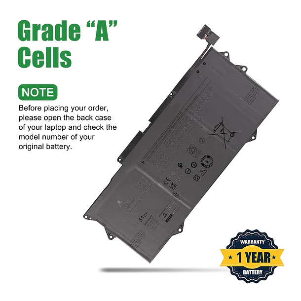 Batería de Repuesto YM15G para XPS 9315 Series Notebook 0G9FHC G9FHC Black 11.55V 51Wh 4191mAh - JIAZIJIA 4