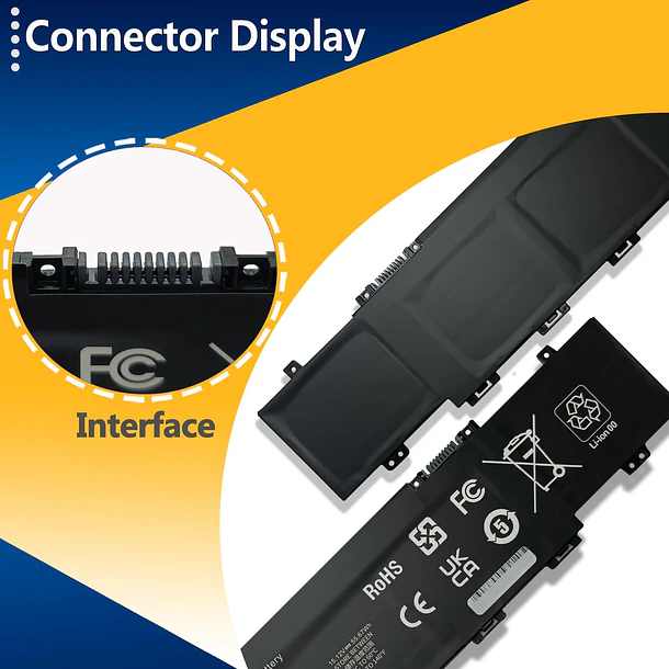 Batería de Repuesto JPFMR para HP Envy 17-CH 17-ch0001nt 17-ch0001nv 17-ch0001ua 17-ch0008nb 17-ch0777ng 17-ch0004np Series - TAVZENL 3