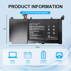 Batería de Repuesto B31N1336 para Asus VivoBook S551 S551L S551LA S551LB S551LN V551L V551LB A551L - Bituoer
