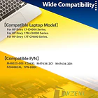 Batería de Repuesto JPFMR para HP Envy 17-CH 17-ch0001nt 17-ch0001nv 17-ch0001ua 17-ch0008nb 17-ch0777ng 17-ch0004np Series - TAVZENL 5