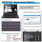 Batería de Repuesto B31N1336 para Asus VivoBook S551 S551L S551LA S551LB S551LN V551L V551LB A551L - Bituoer 5