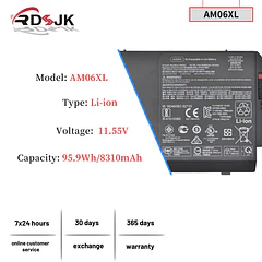 Batería de Repuesto BG06XL para HP ZBook 17 G5 G6 Series Notebook AMO6XL L07044-855 HSTNN-IB8G - RDSJ