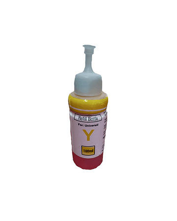 TINTA UNIVERSAL PARA IMPRESORAS CANON / HP / BROTHER 100CC YELLOW