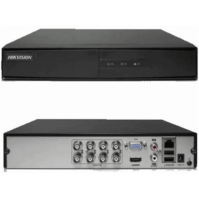 DVR Hikvision de 8 Canales (Motion Detection 2.0, H.265 Pro+, HDTVI/AHD/CVI/CVBS/IP)
