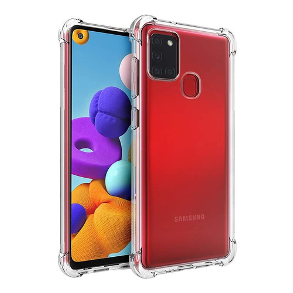 Carcasa Silicona Slim Antihuellas Para Samsung Galaxy A21s 