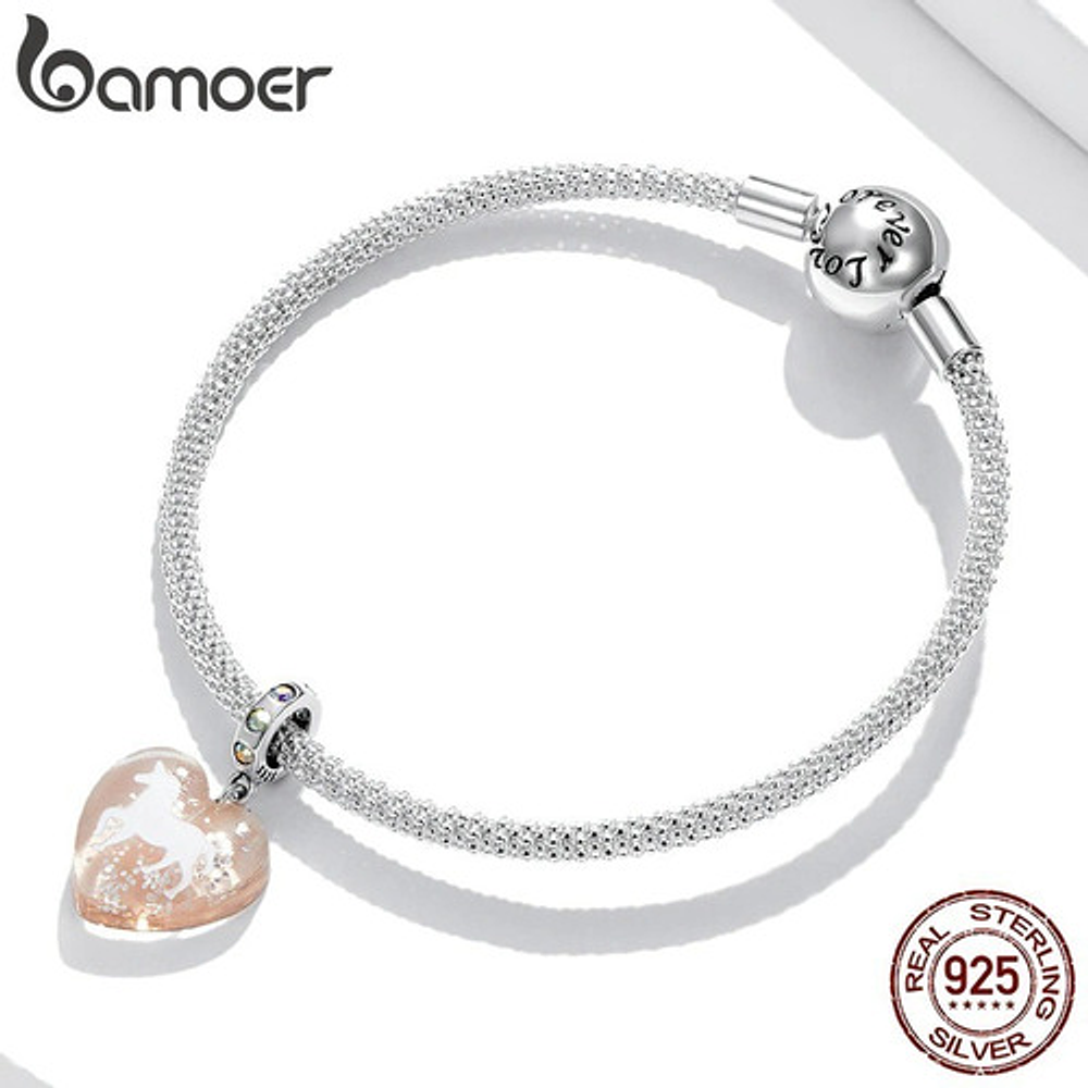 Dije Unicornio Tornasol Plata 925 Para Charm Pandora Regalo