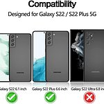 Samsung Galaxy S22+ S22 Ultra Protector Cámara Antirayones