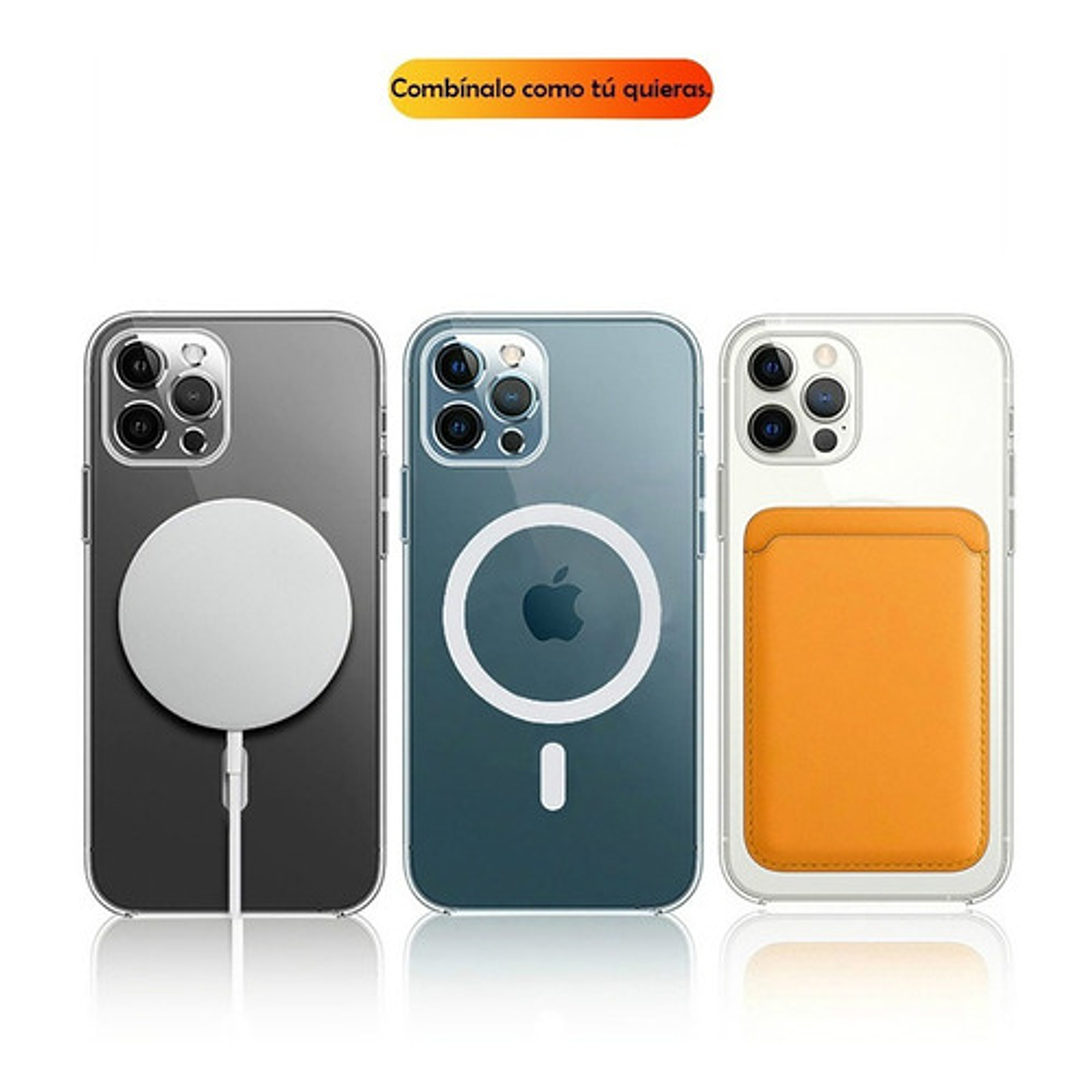 Carcasa Silicona Magsafe iPhone 14 / Pro / Max + Vidrio