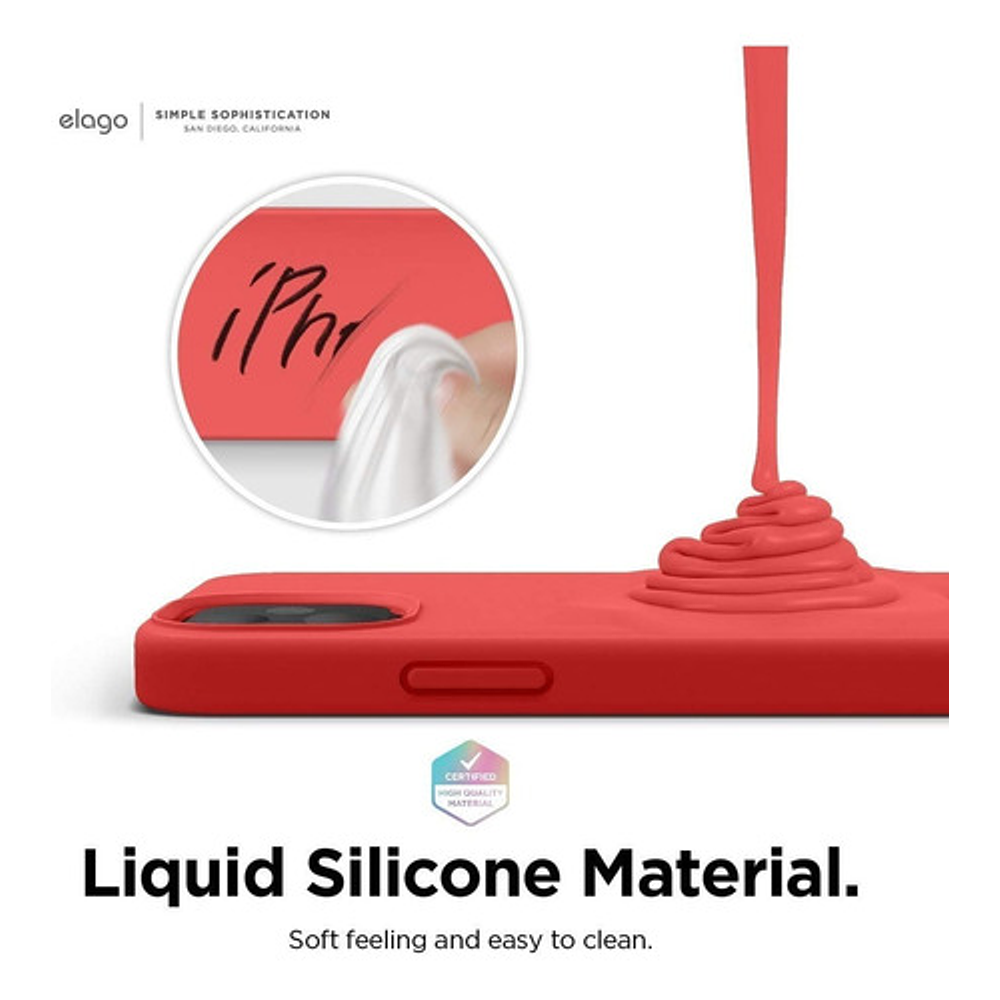 Carcasa Silicona Slim Antihuellas Para iPhone 12 Mini
