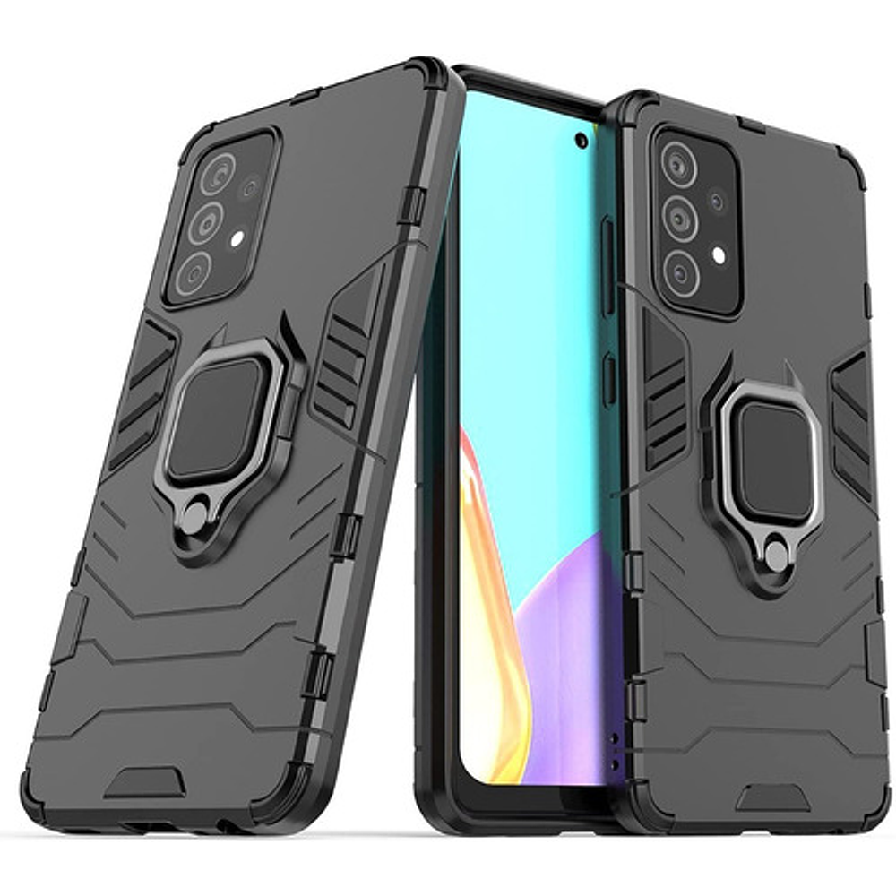 Samsung Galaxy A72 Carcasa Antishock Armor Anillo 