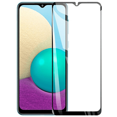 Samsung Galaxy A02s Mica Vidrio Completa Full Pegamento 