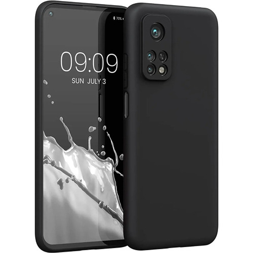  Carcasa Silicona Slim Para Xiaomi Mi 10t / Pro + Vidrio 5d