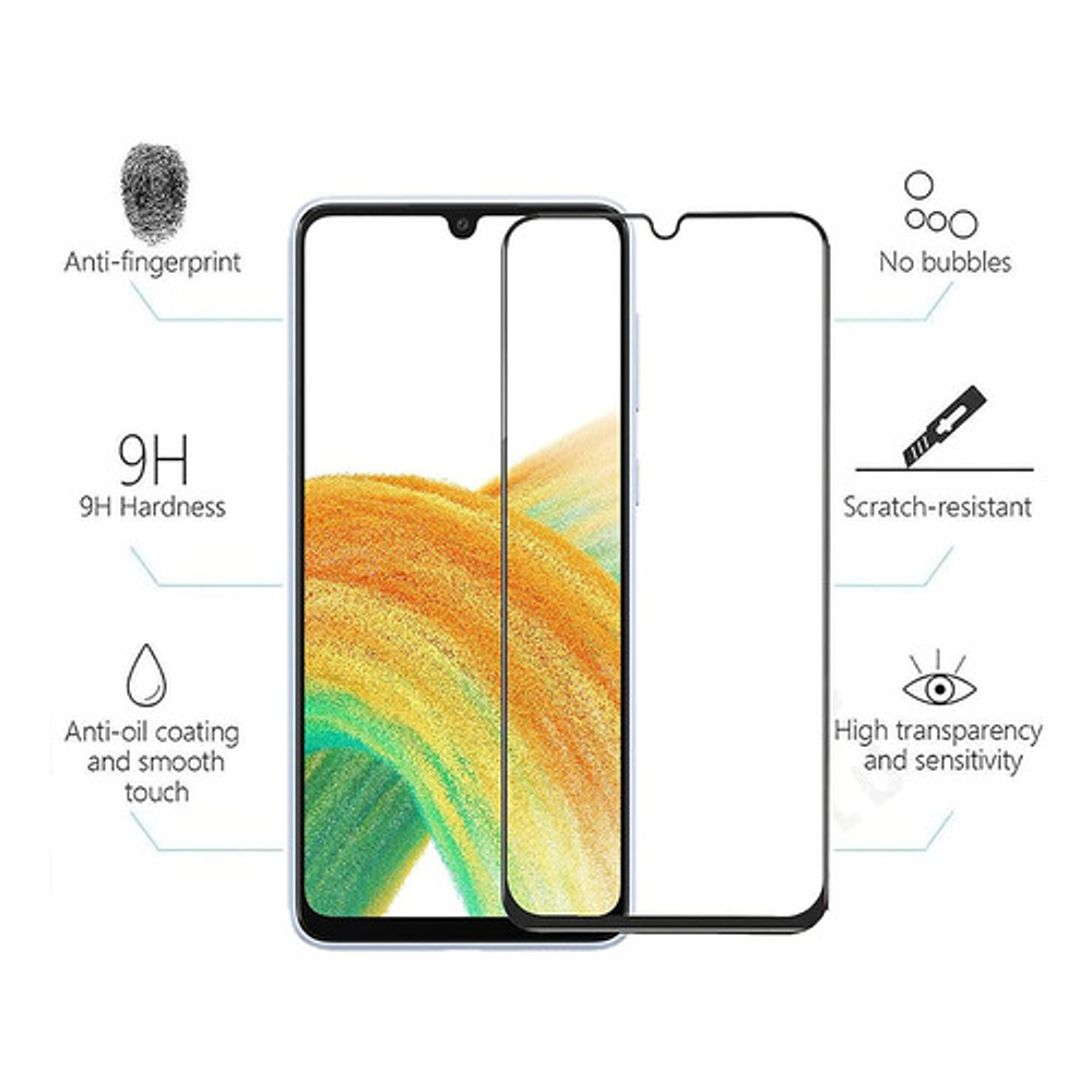 Lamina De Vidrio Para Pantalla Para Samsung Galaxy A33 / A31