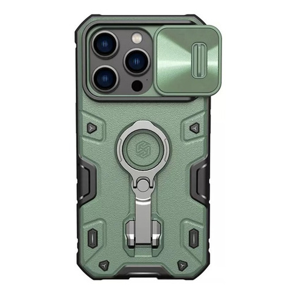 Carcasa Nillkin Camshield Armor Para iPhone 14 /14 Pro/max Color Verde iPhone 14 Pro