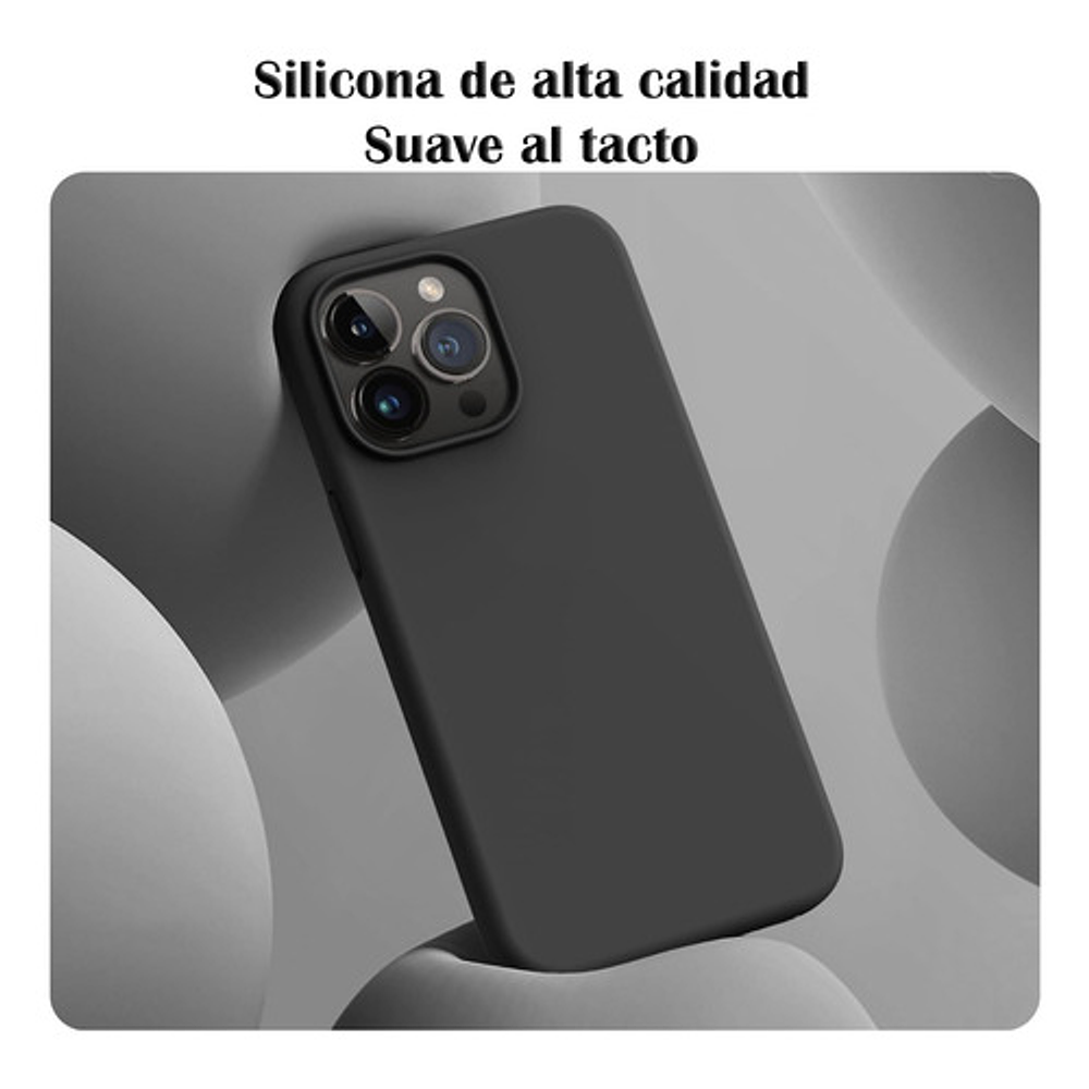 Carcasa Silicona Para iPhone 15 / Pro / Pro Max