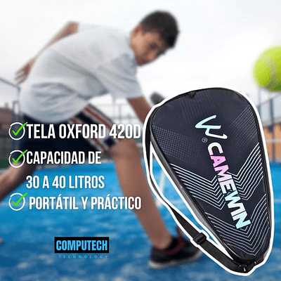 X2 Bolso Paletero  Pádel Tenis Camewin Impermeable