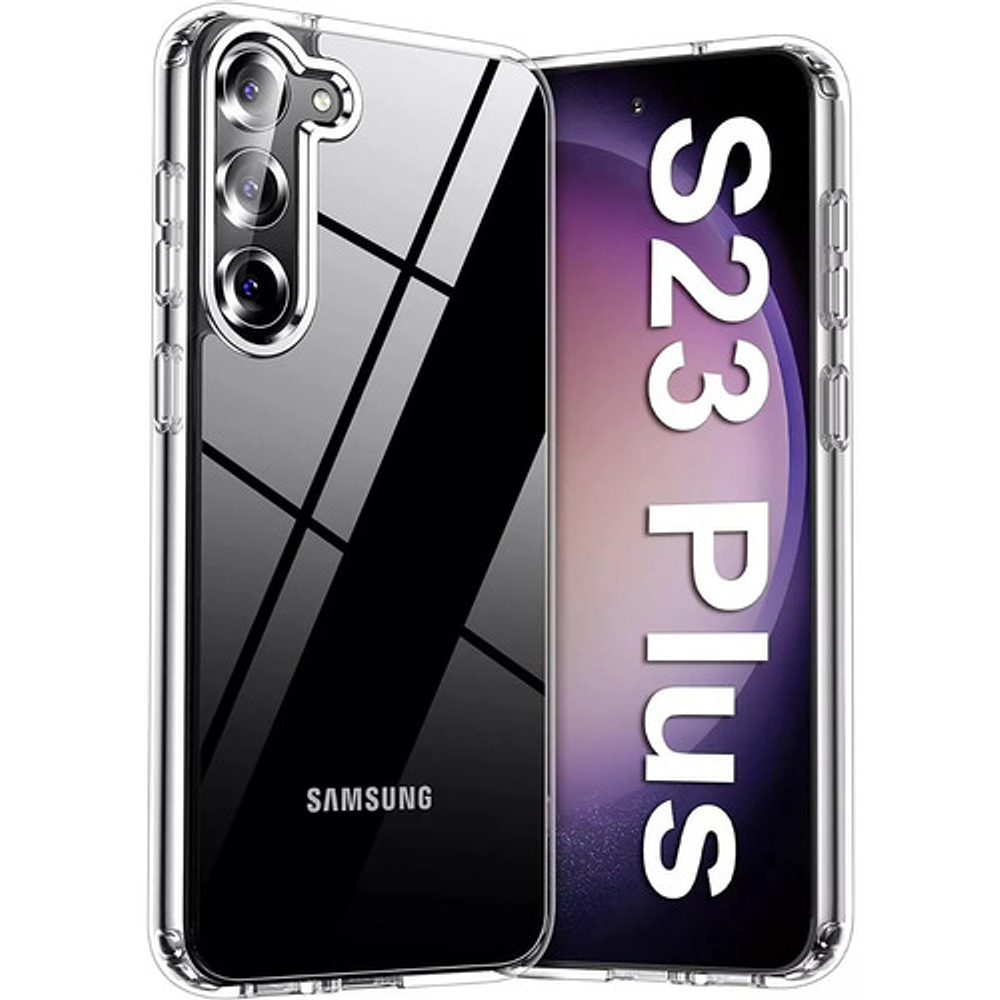 Carcasa Silicona Antigolpes Para Samsung S23 Plus Transparente 1 Unidad 
