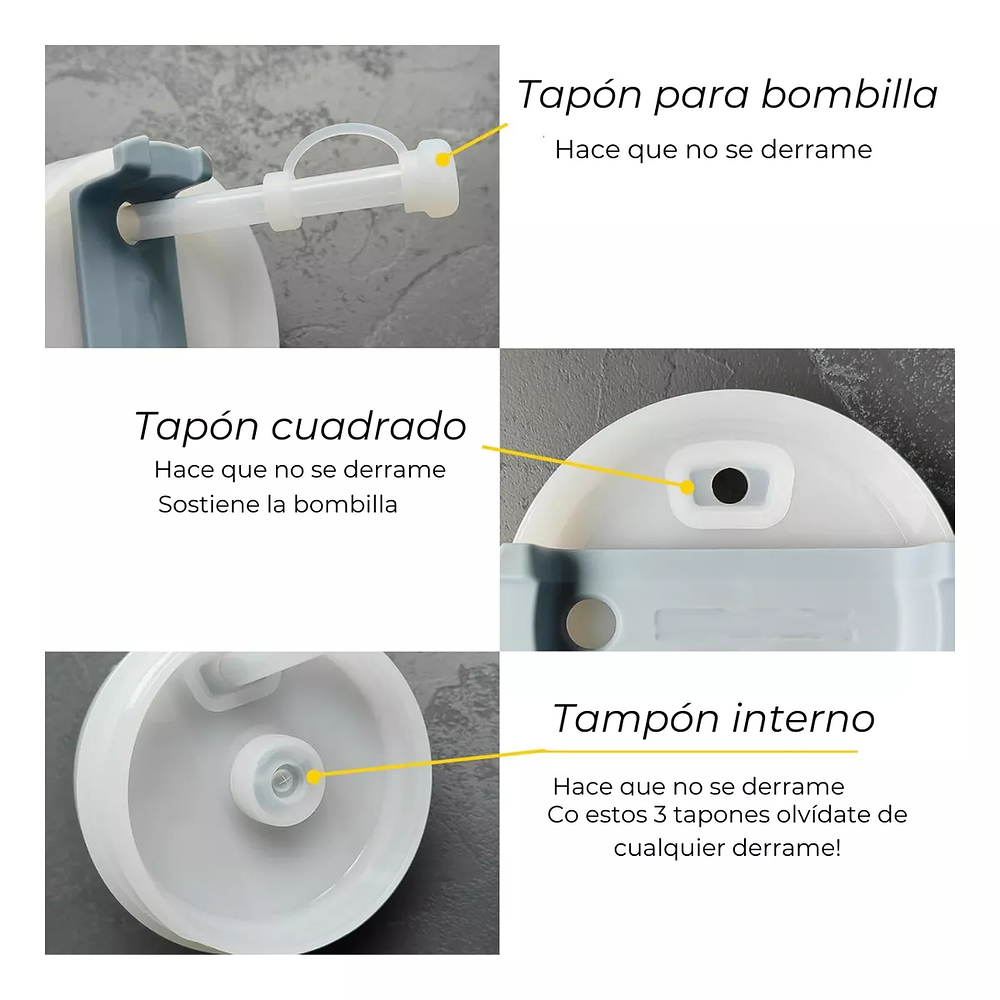 Juego De Tapones  A Prueba De Derrames Compatible Stanley 