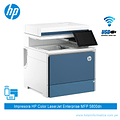 Impresora Láser a HP Color LaserJet Enterprise MFP 5800DN, hasta 45ppm, 1200 x 1200 dpi, Pantalla Tactil de 8", Wi-Fi, Ethernet, USB.