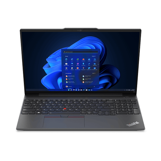 Laptop Lenovo ThinkPad E16: Procesador Intel Core i7 1335U (hasta 5.0 GHz), Memoria de 16GB DDR4, SSD de 512GB, Pantalla de 16" LED, Video Iris Xe Graphics, S.O. Windows 11 Pro (64 Bits)