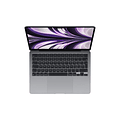 MACBOOK AIR 13 PULGADAS / CHIP M2 DE APPLE CON CPU DE 8 NUCLEOS Y GPU DE 8 NUCLEOS / 8GB / 256GB SSD / TOUCH ID / GRIS ESPACIAL / TECLADO LAM