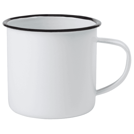 Caneca de esmalte “Retro cup” com asa