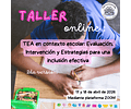 Taller online: TEA en contexto escolar. Evaluación, intervención y estrategias para una inclusión efectiva