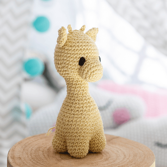 DIY Crochet kit, Ziggy la Jirafa Amarilla