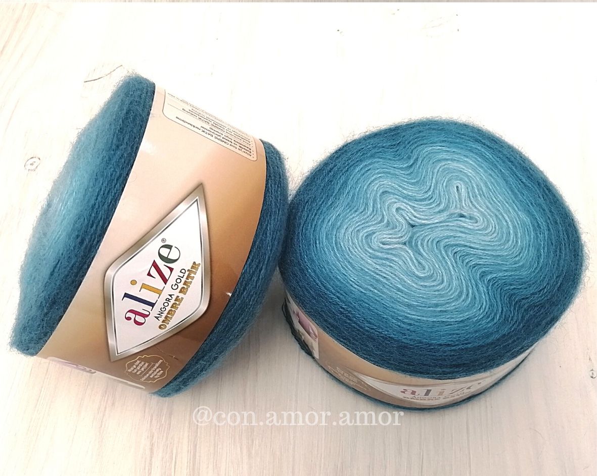 Angora Gold Ombre Batik