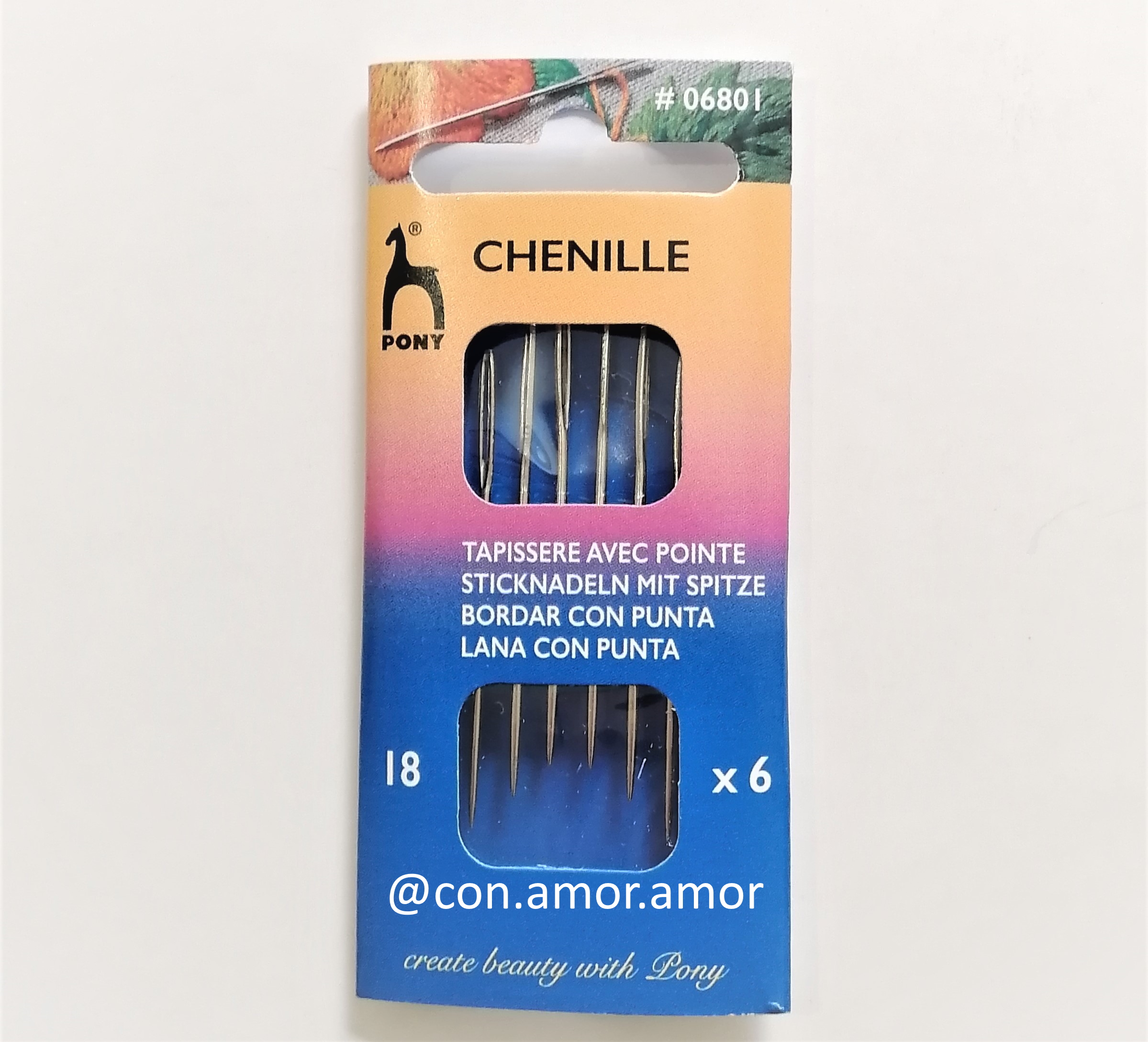 Agujas CHENILLE #18