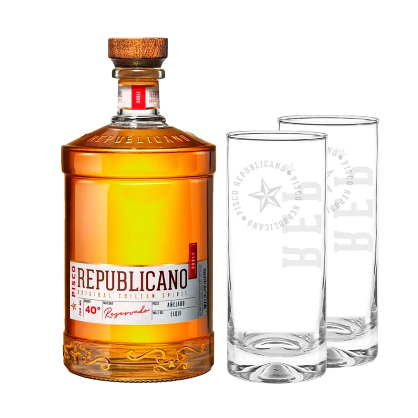 Pisco Republicano Añejado en Roble 40° 2