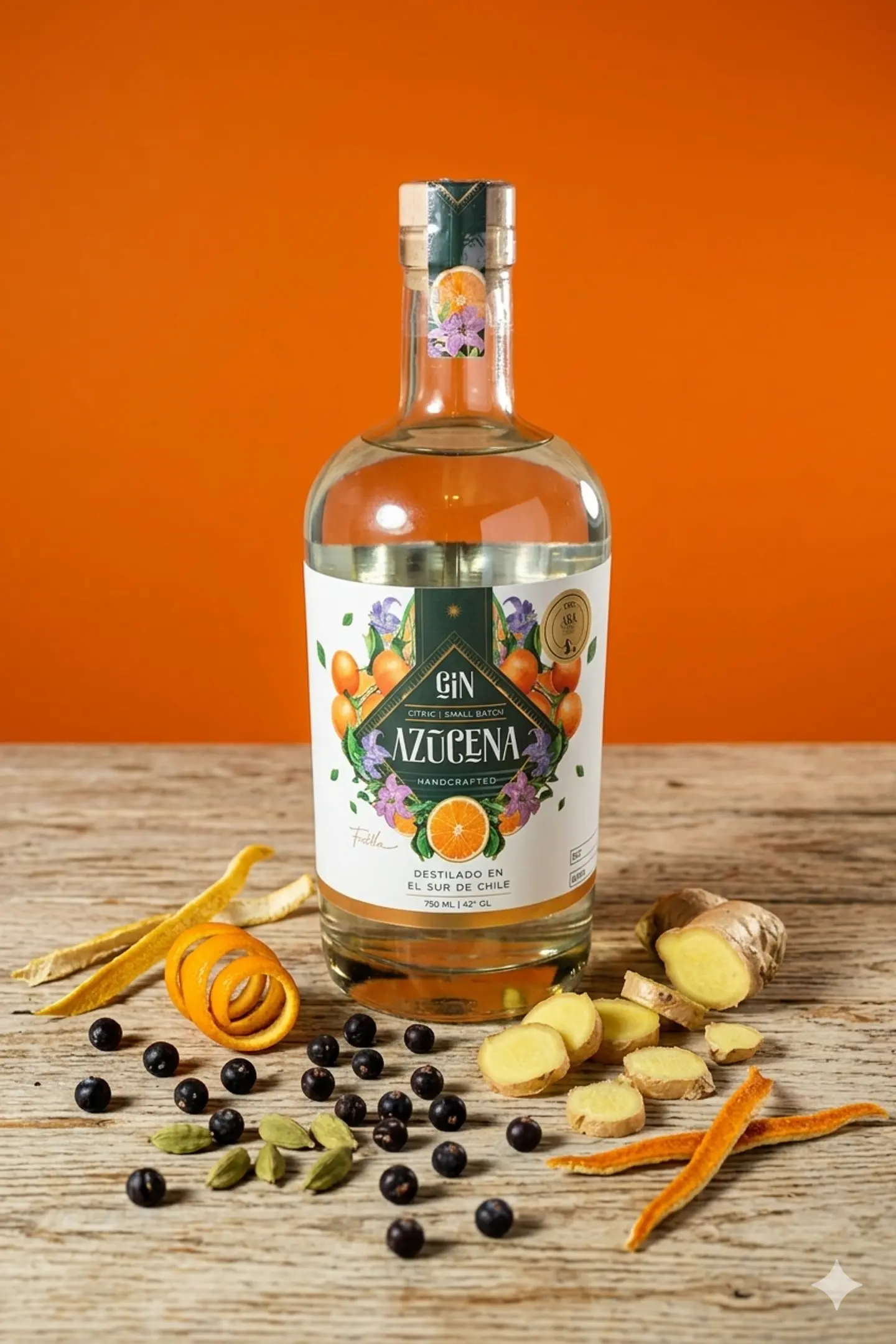 Gin Azucena Cítrico 750 ml 2