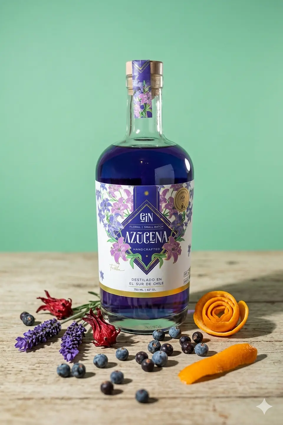 Gin Azucena Floral 750 ml 2