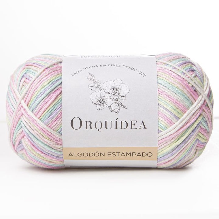 Algodón Estampado Gardenia Orquídea 1