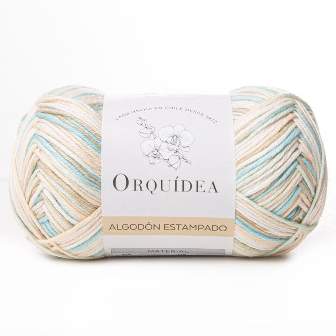 Algodón Estampado Gardenia Orquídea 2