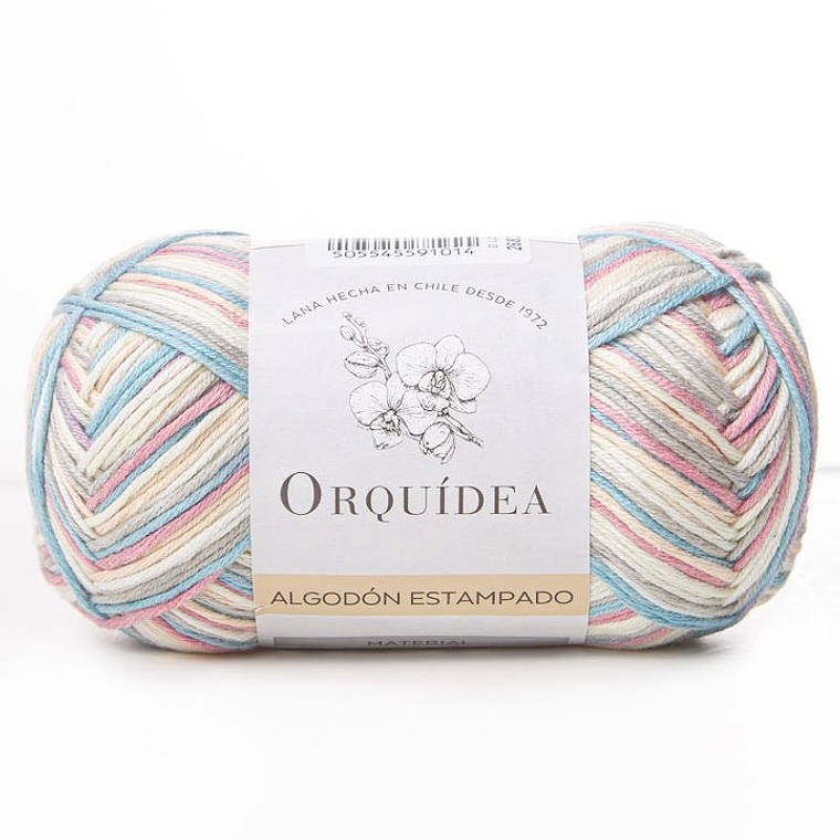 Algodón Estampado Gardenia Orquídea 3